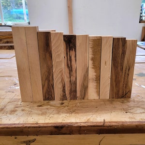 10 Hickory Turning Blanks, Various Sizes. 9.5-11.5&quot; X 1 5/8 - 1 9/16&quot; Vacuum-kiln dried. Great for turning, carving, or whittling.