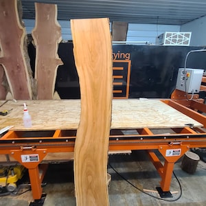 Live Edge Cherry Wood Slab: Multi-Figured, Kiln Dried (70&quot; x 13&quot; x 1 5/8&quot;)