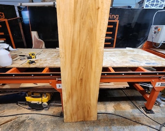 Live Edge Elm Wood Slab. Multi-Figured, planed, kiln dried. (70"X22-21"X1 7/8")