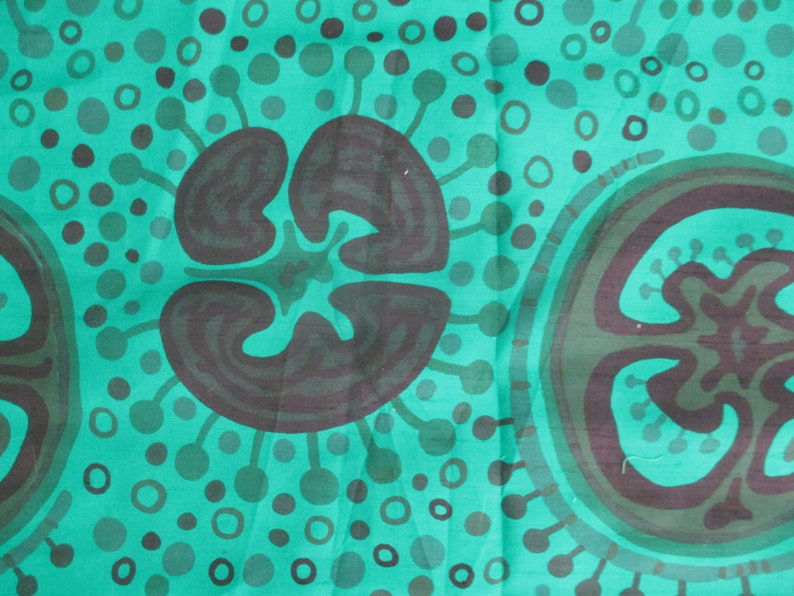 34 Yard Abstract Sari Silk Fabric