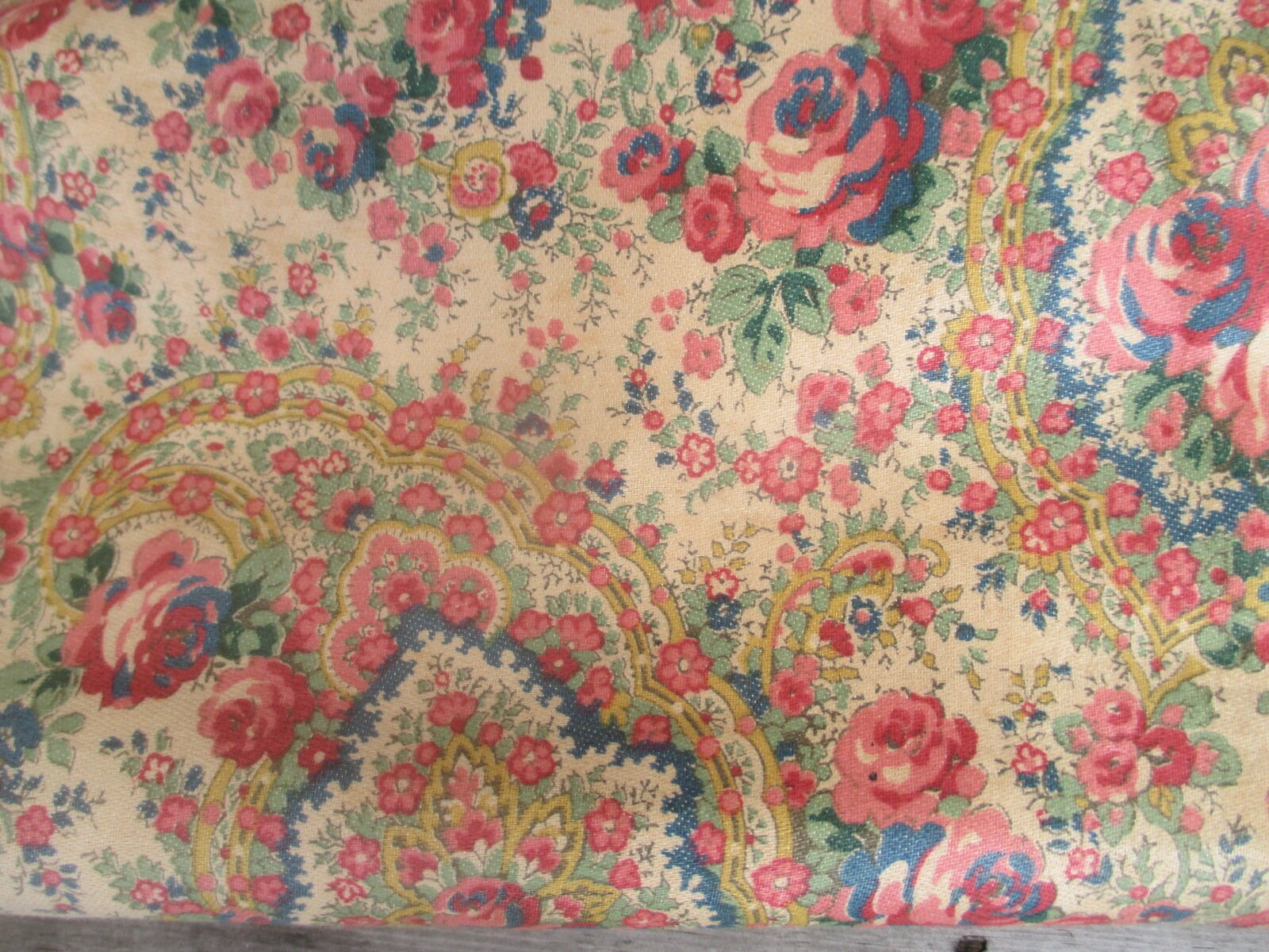 Sold by the Yard Antique Vintage Floral Cotton Fabric Etsy
