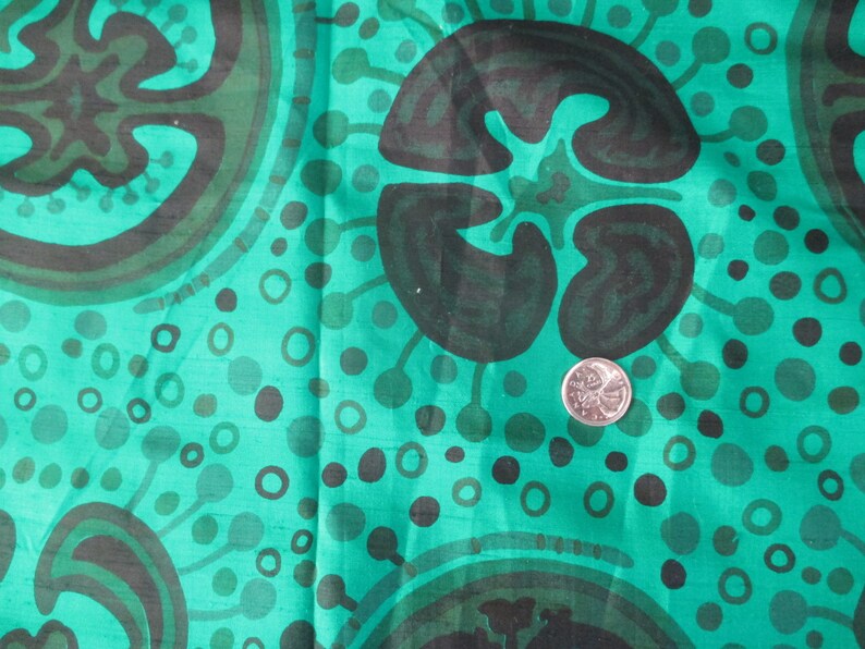 34 Yard Abstract Sari Silk Fabric