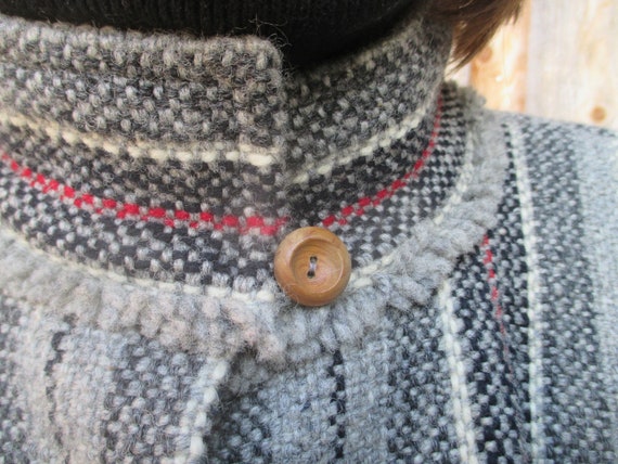 Vintage Handmade Hippie Cardigan with Rope Tie - … - image 8