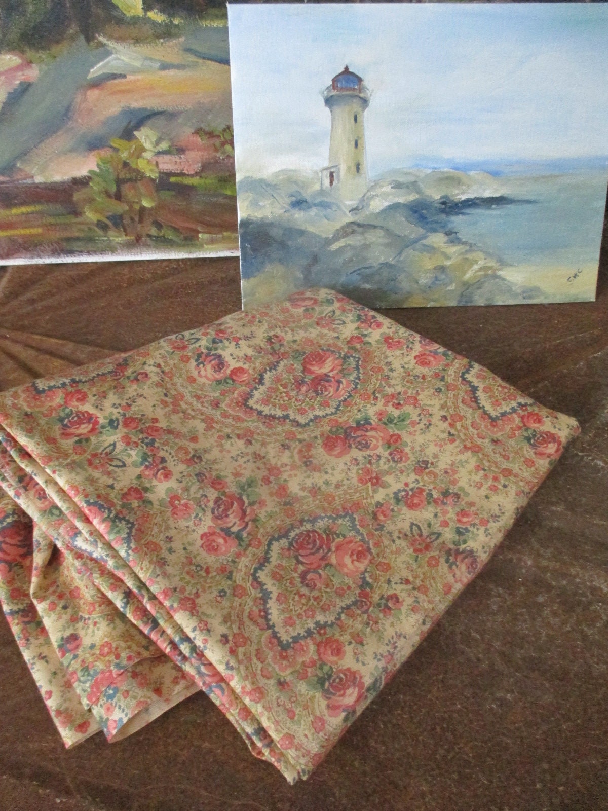 Sold by the Yard Antique Vintage Floral Cotton Fabric Etsy