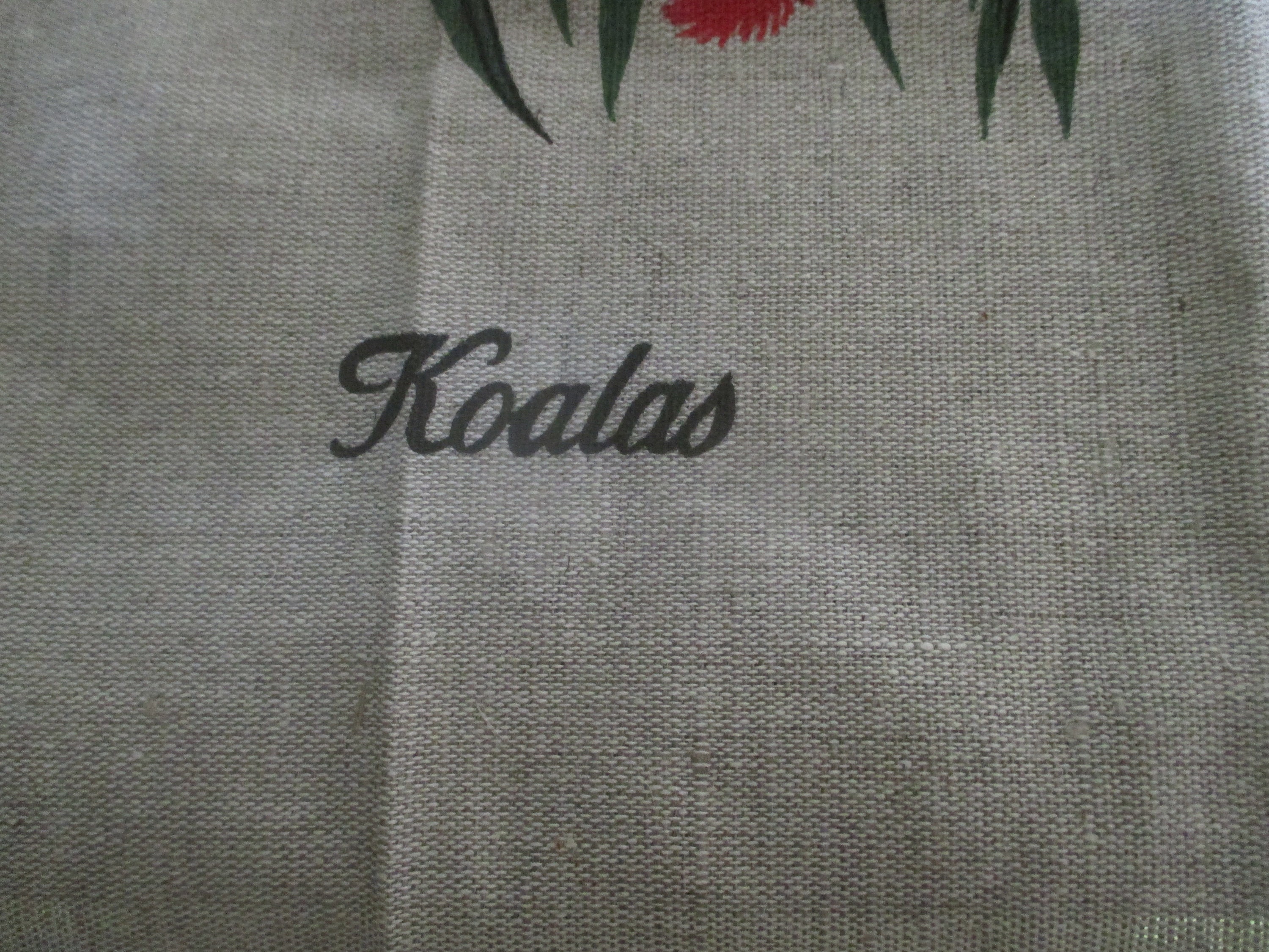 Koala Eco Set + Linen Tea Towel