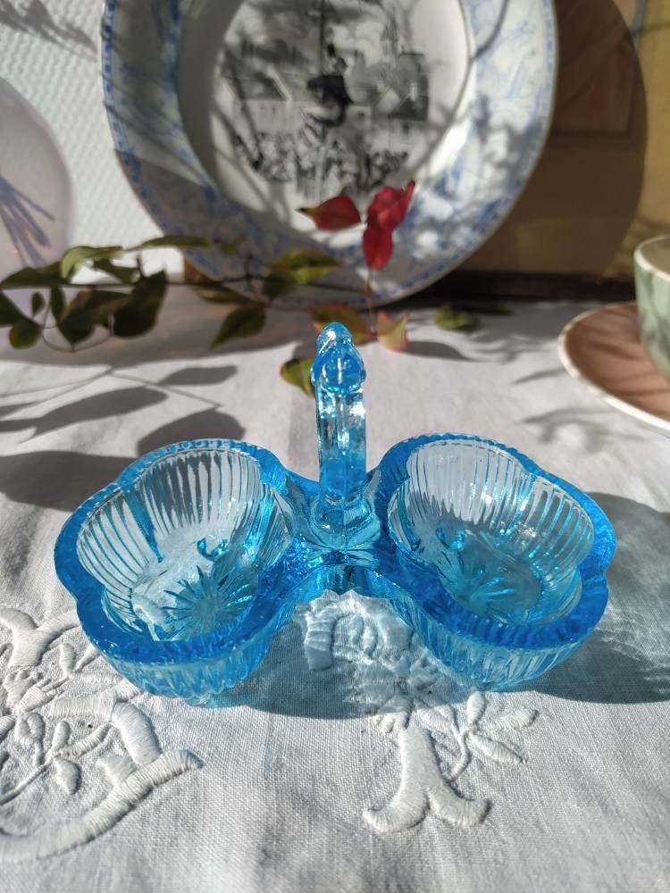 Salière en Verre de Portieux, Fin 19E