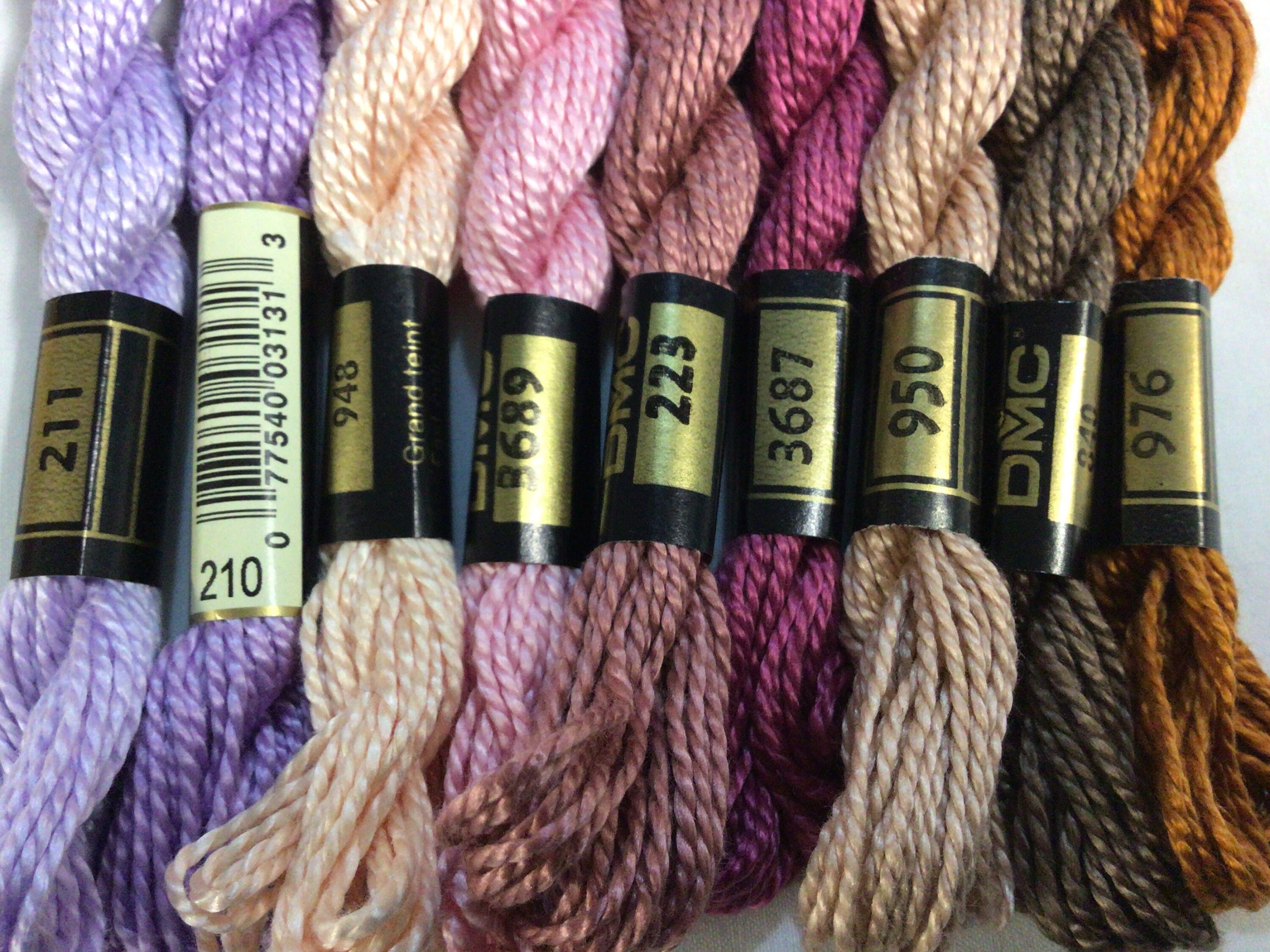 DMC Perle Cotton Floss Thread Bundle 20 Skeins Assorted Colors Etsy