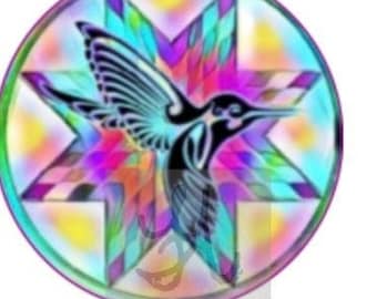 Hummingbird Blue/Pink