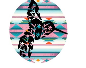 Hummingbird Design Pink
