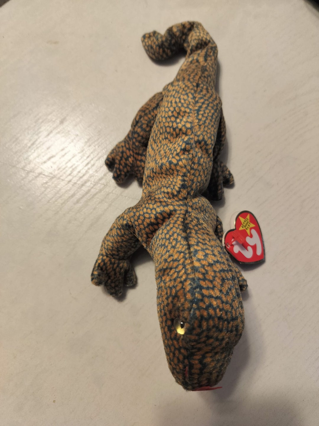 TY Beanie Baby SCALY the Lizard 9.5 Inch 3739 - Etsy