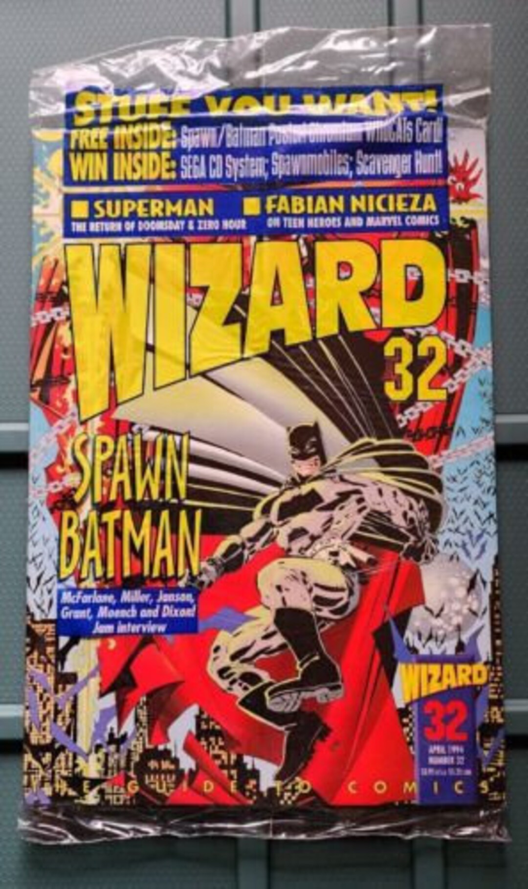Wizard Magazine 32 April 1994 Spawn/batman Etsy