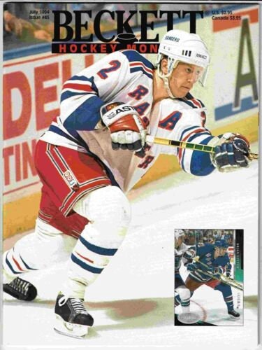 Beckett Hockey Magazine February 1994 #40 Wendel Clark Toronto Maple Leafs