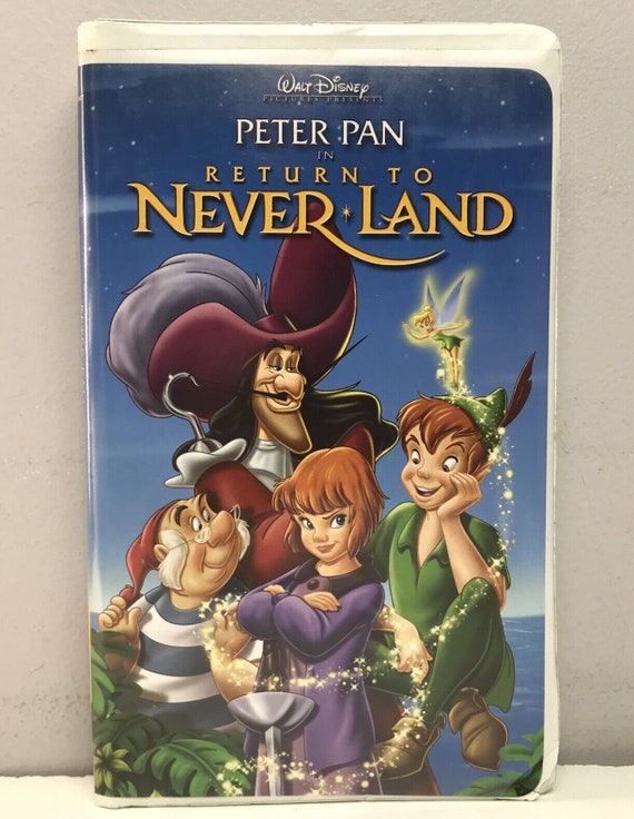 Disney VHS Peter Pan Return to Never Land Clamshell Case 2002 Sequel 2 -  Etsy