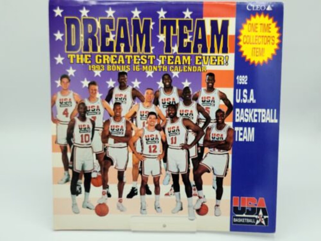 VINTAGE 1992 Dream Team NBA USA Basketball Team 1993 Calendar. 3726 - Etsy