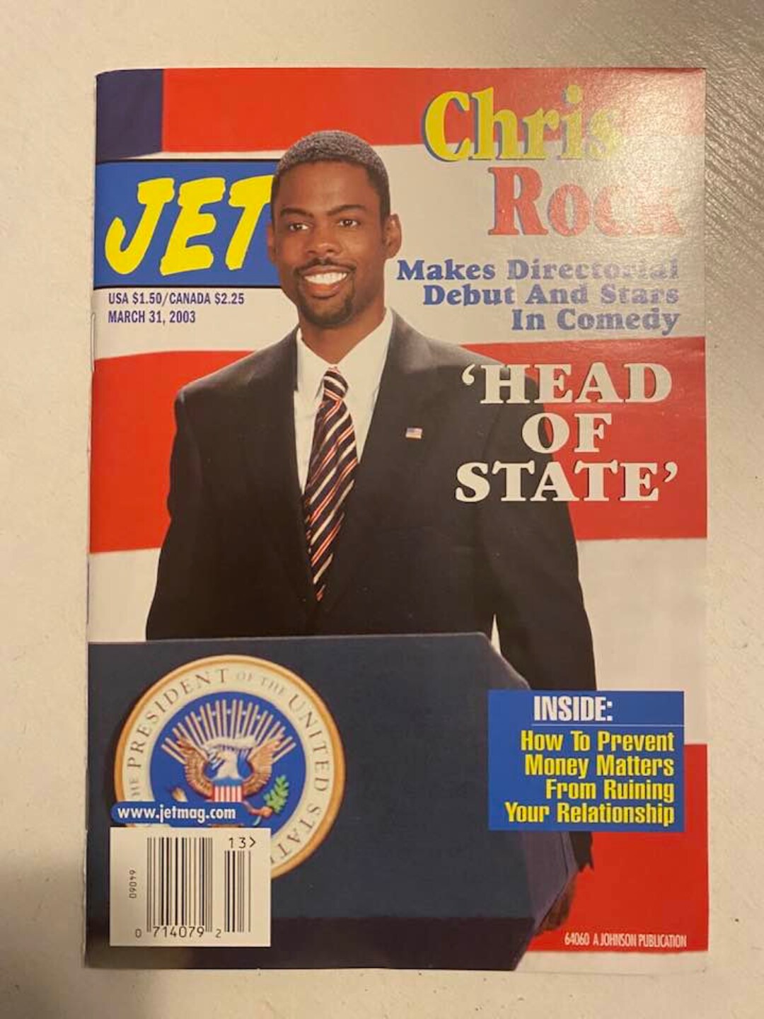 Jet Magazine Chris Rock Head of State March 31 2003 3720 Etsy