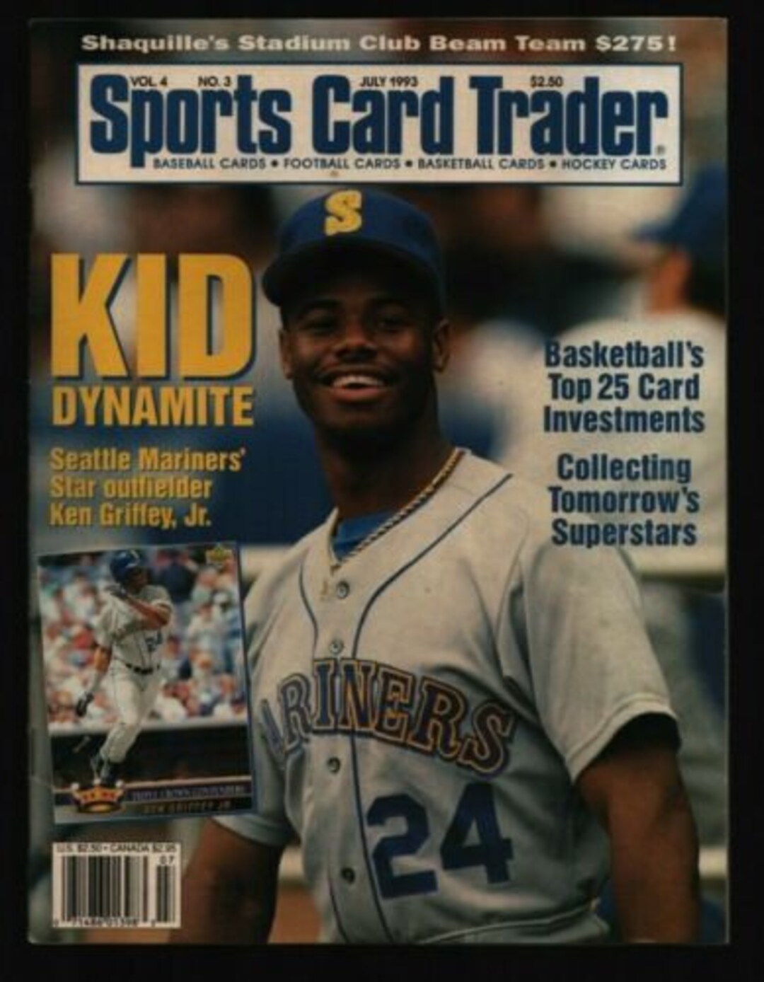 Sports Card Trader Catalog Vol 4 3 July 1993 Ken Griffey Jr Cover 3572