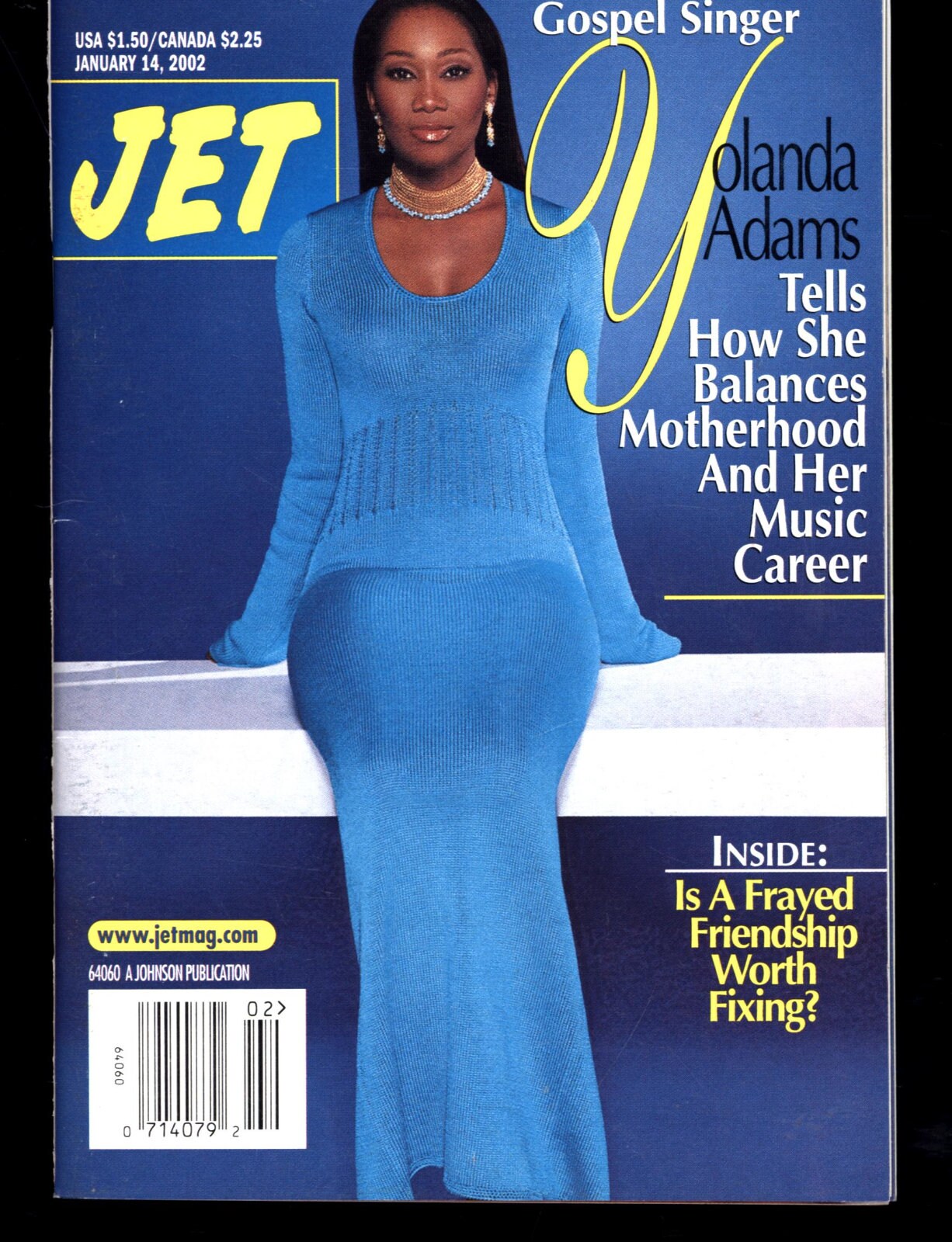 Jet Magazine 2002 January 14 Yolanda Adams Lil Rome Angie Etsy