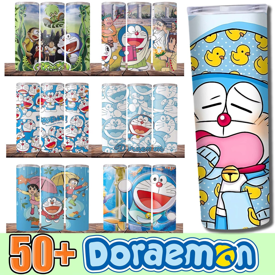 50 Doraemon Tumbler Bundle Anime Tumbler 20oz Skinny Etsy