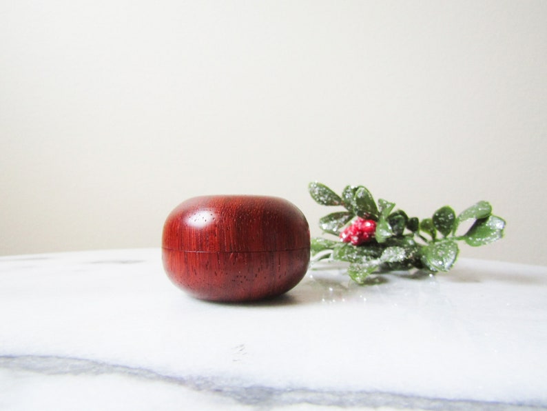 Exotic Wood Ring Box Hand Turned Wood Jewelry Gift Box Small Trinket Box Gifts Under 30