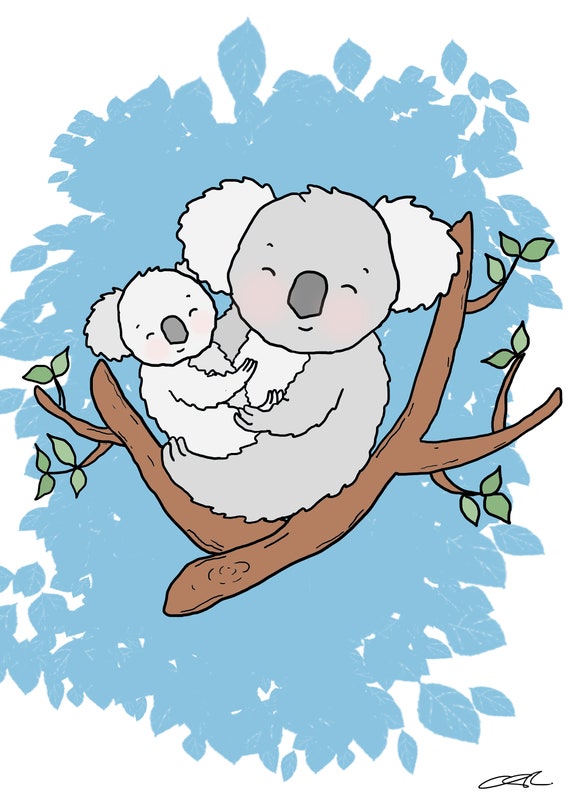 Print Kiwi The Koala Fundraising For Australia Bushfires Etsy