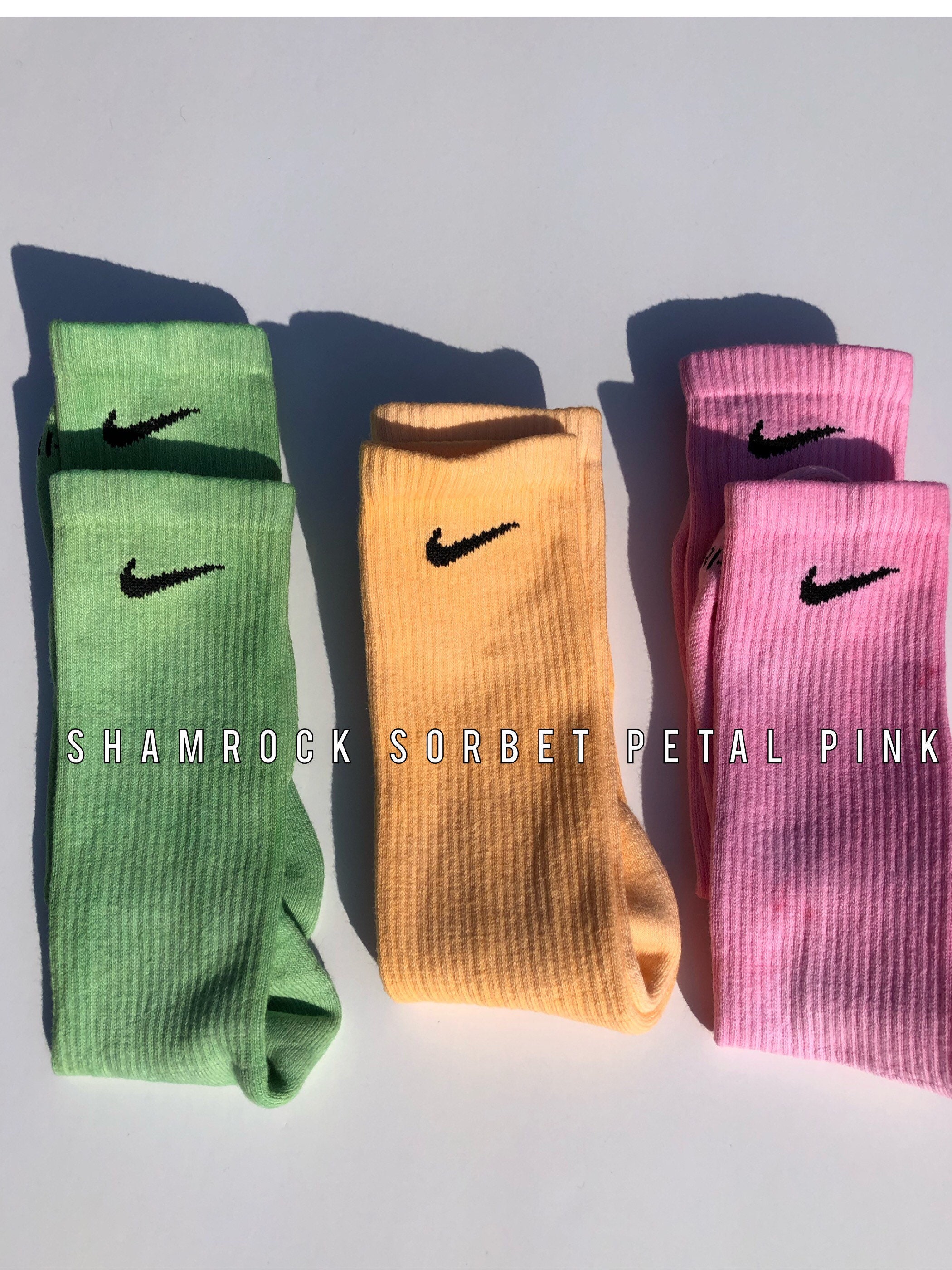 3 Pack Handmade Natural Earth Tone Tie Dye Nike Crew Socks Etsy