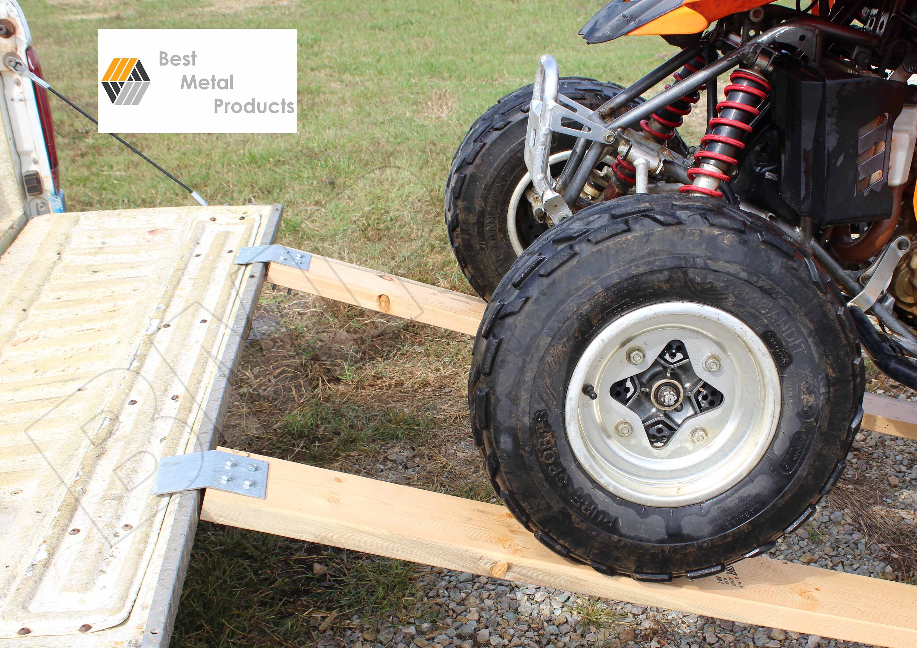 Steel Loading Ramp End Go Cart ATV 4wheeler Lawnmower Snowblower Truck