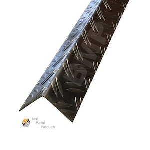 Aluminum Diamond Plate 2&quot; x 2&quot; 48&quot; Long Corner Wall Guard Angle 0500107
