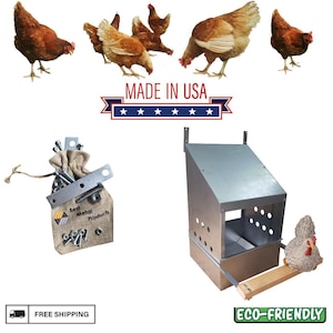 1 hole 23ga Heavy Duty Galvanized CHICKEN NESTING Laying Roost Box 0300110