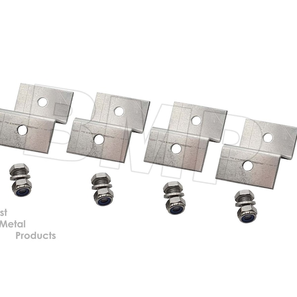 Solar Panel Z Brackets Set of 4 Mount Mounting Set RV Boat Flat Roof Wall Aluminium 0300115