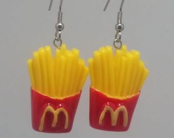 FUNKY TAKE AWAY EARRINGS CUTE KITSCH RETRO FAST FOOD CHINESE PENDANT CHARM SNACK