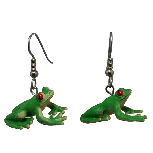 Chocolate Frog Dangle Earrings Etsy