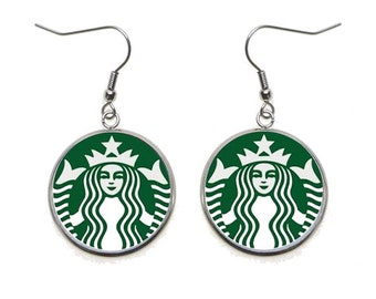 STARBUCKS Pendant Dangle Earrings