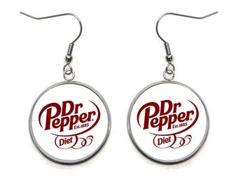 DIET DR PEPPER Pendant Dangle Earrings