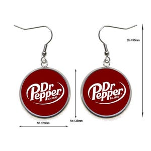 Dr. PEPPER Dangle Earrings