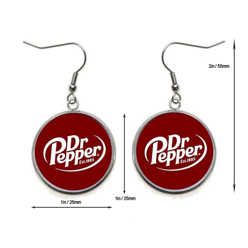 Dr. PEPPER Dangle Earrings