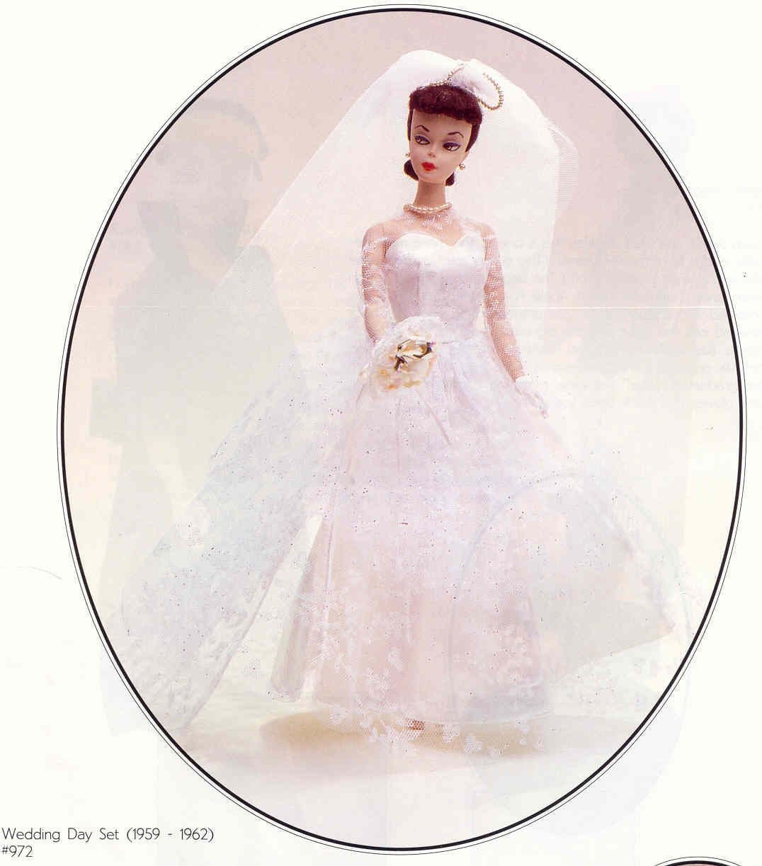 Wedding Dress for Barbie Doll Pattern Vintage 1960 | Etsy