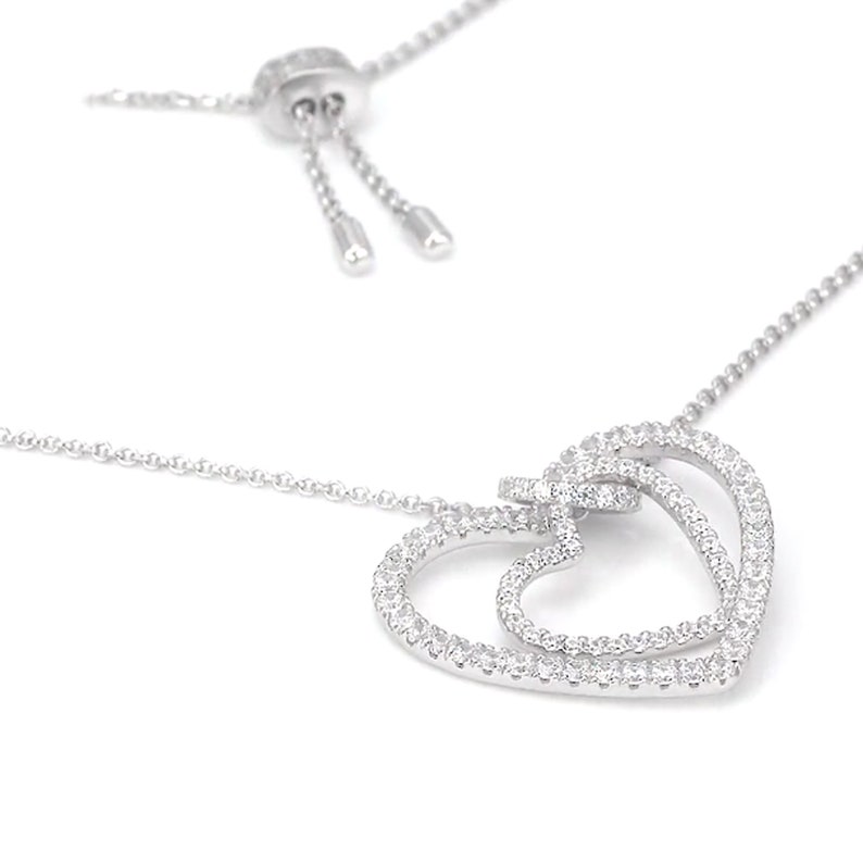 Monaco Luxury Necklace S925 Cubic Zirconia HEART Croisiere Collection