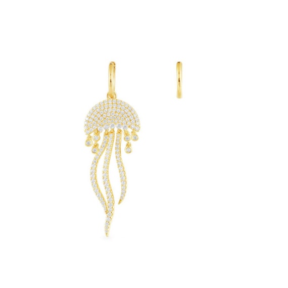 S925 Cubic Zirconia ETE Starfish Monaco Luxury Earrings