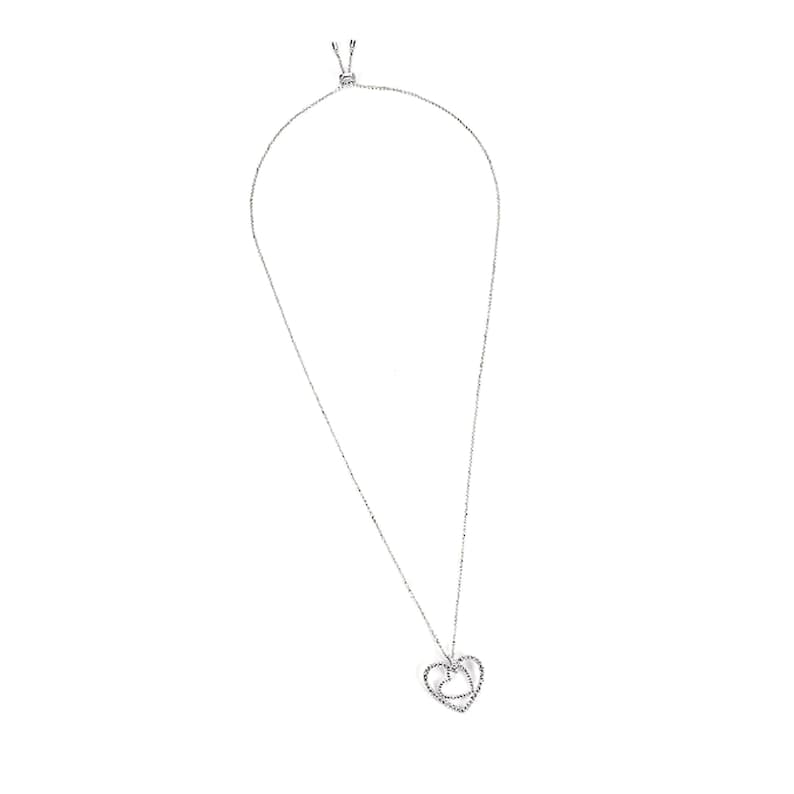 Monaco Luxury Necklace S925 Cubic Zirconia HEART Croisiere Collection