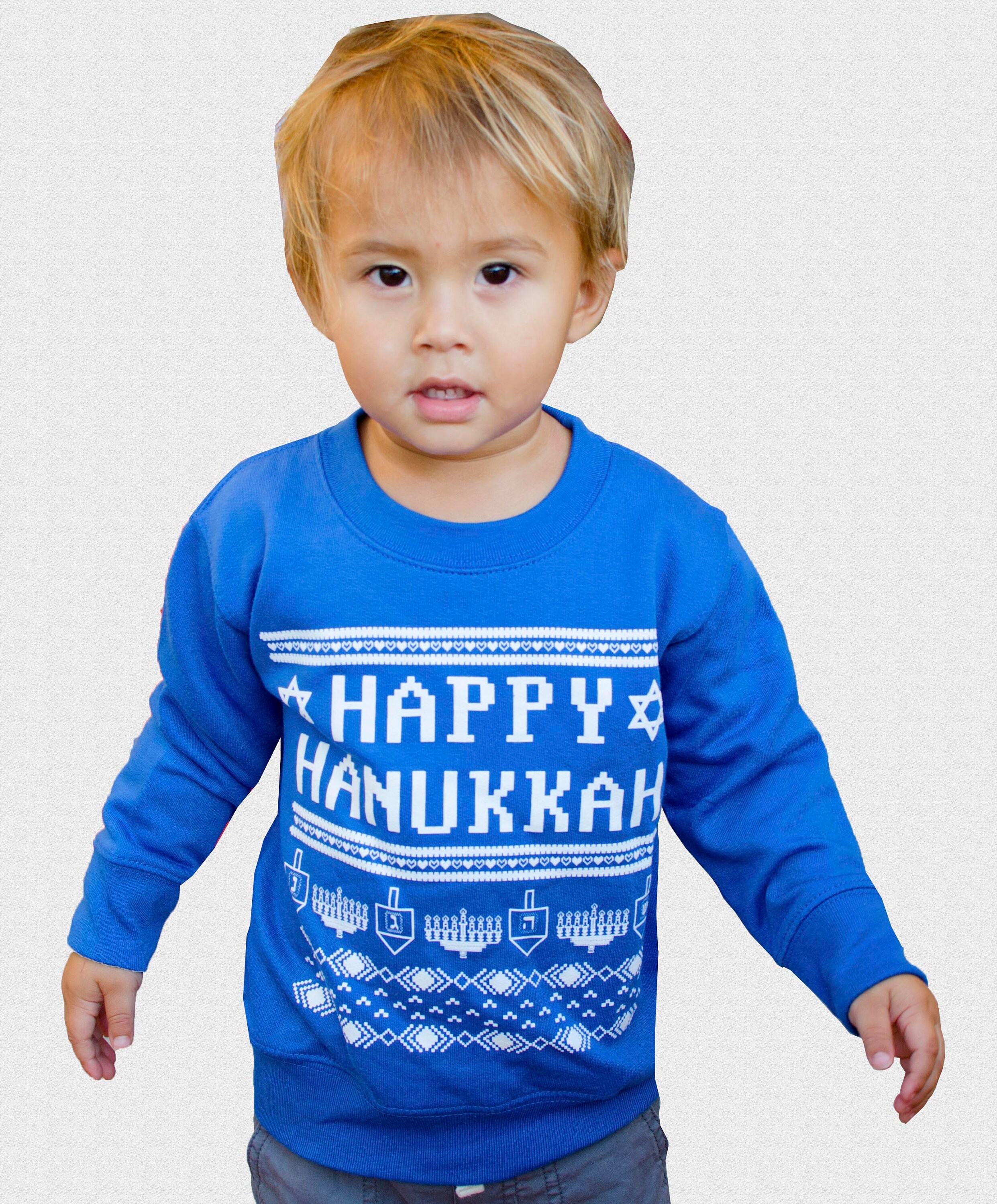 Childrens Hanukkah Sweater For Kids Boys Girls Jewish Clothing Etsy