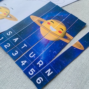 Saturn Activity Pack Solar System Busy Book Pages Outer Space Learning ...