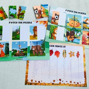 Fall Busy Book Printable Quiet Book Autumn Toddler Busy Book Homeschool ...