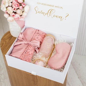 Brautjungfern-Antragsbox mit Bademantel, Trauzeugin-Geschenkbox, „Willst du meine Brautjungfern sein“-Boxset, Brautjungfern-Geschenk