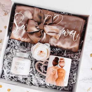 Brautjungfern-Antragsbox mit Bademantel, Trauzeugin-Geschenkbox, „Willst du meine Brautjungfern sein“-Boxset, Brautjungfern-Geschenk