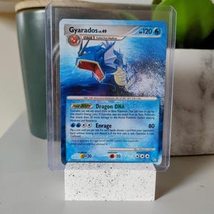 Carte Pokémon peinte par Gyarados - art mural Pokémon, carte à collectionner personnalisée, art Nintendo, art du jeu vidéo, carte Pokémon personnalisée, peinture Pokémon