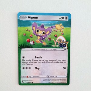 Carte peinte AIPOM - oeuvres d'art personnalisées, oeuvres d'art anime, oeuvres d'art pour cartes, oeuvres d'art de la culture pop, cartes à collectionner, oeuvres d'art de jeu vidéo