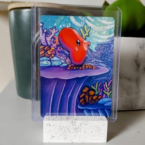 Luvdisc bemalte Karte- Kundenspezifische Sammelkarte, Wandkunst, Videospielkunst, benutzerdefinierte Karte, süße Kunst