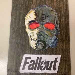 Imagen original de la película Fallout hecha a mano.