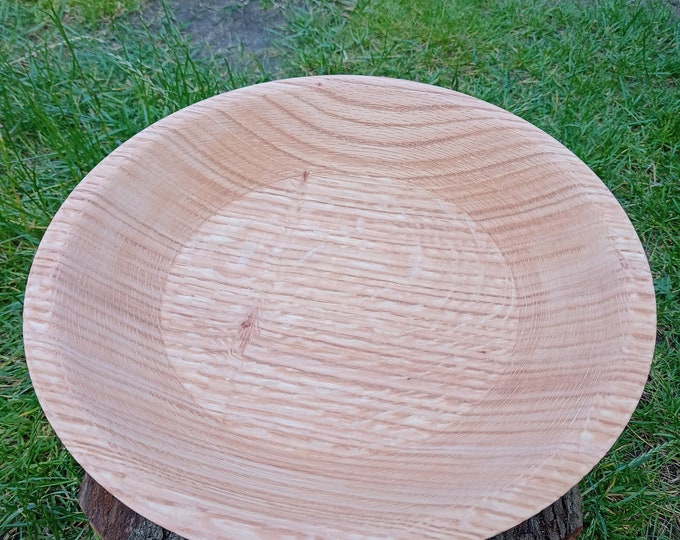Bowl American oak with color accents