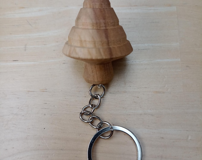 Wooden key ring